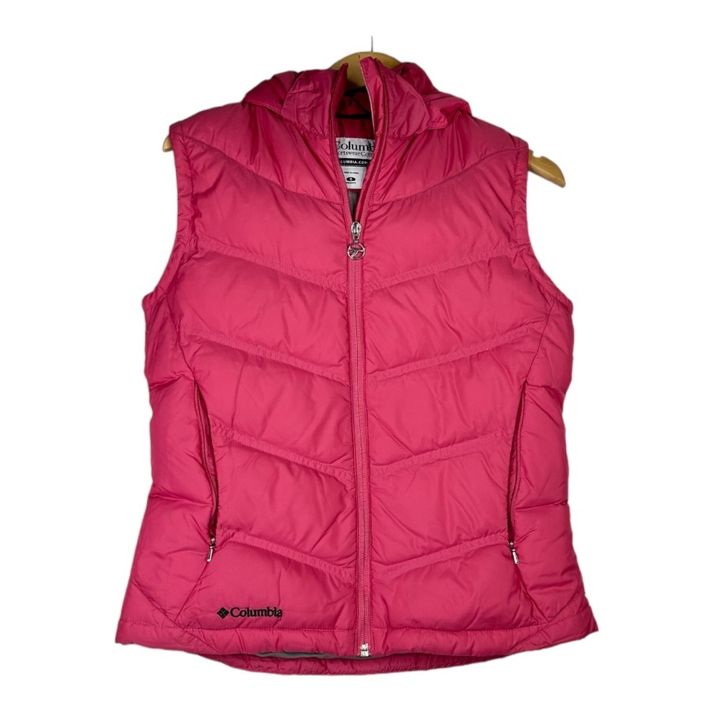 Columbia Titanium Down Vest Pink Size Small
